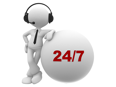 Support service 24h/24 7j/7